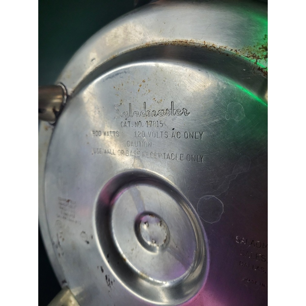 Saladmaster Stainless Steel Liquid Core 11" Electric Skillet with Vapo Lid 17815 - Picture 8 of 9